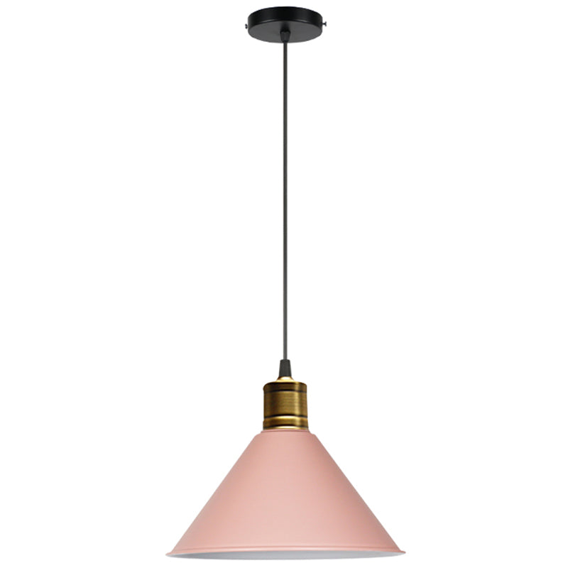 Metal Tapered Hanging Light Nordic Modern Style 1 Light Restaurant Ceiling Pendant Lamp