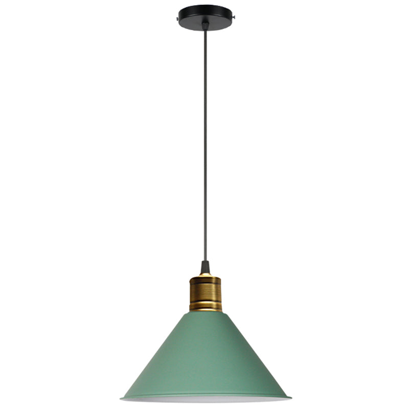 Metal Tapered Hanging Light Nordic Modern Style 1 Light Restaurant Ceiling Pendant Lamp
