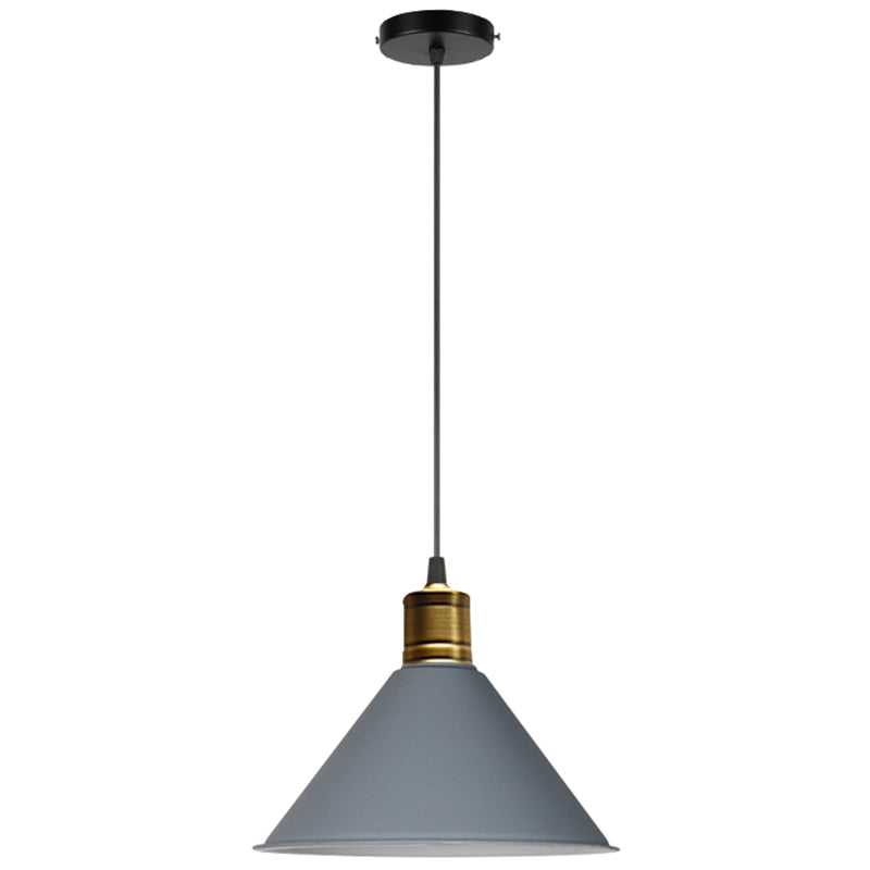 Metal Tapered Hanging Light Nordic Modern Style 1 Light Restaurant Ceiling Pendant Lamp