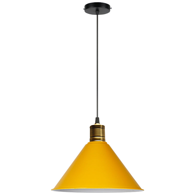 Metal Tapered Hanging Light Nordic Modern Style 1 Light Restaurant Ceiling Pendant Lamp
