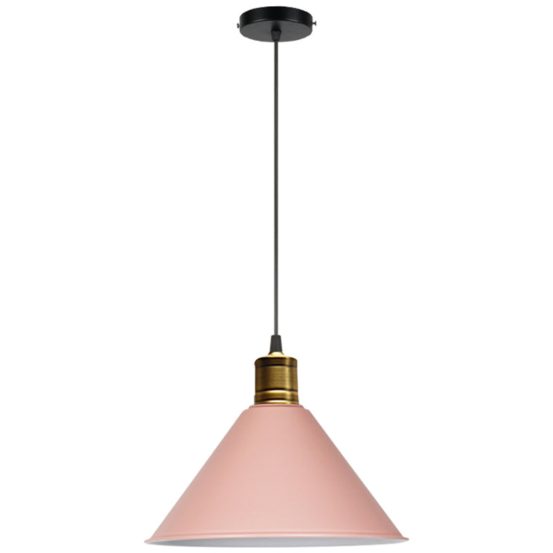 Metal Tapered Hanging Light Nordic Modern Style 1 Light Restaurant Ceiling Pendant Lamp