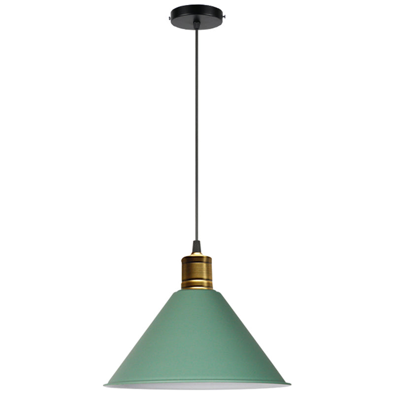 Metal Tapered Hanging Light Nordic Modern Style 1 Light Restaurant Ceiling Pendant Lamp