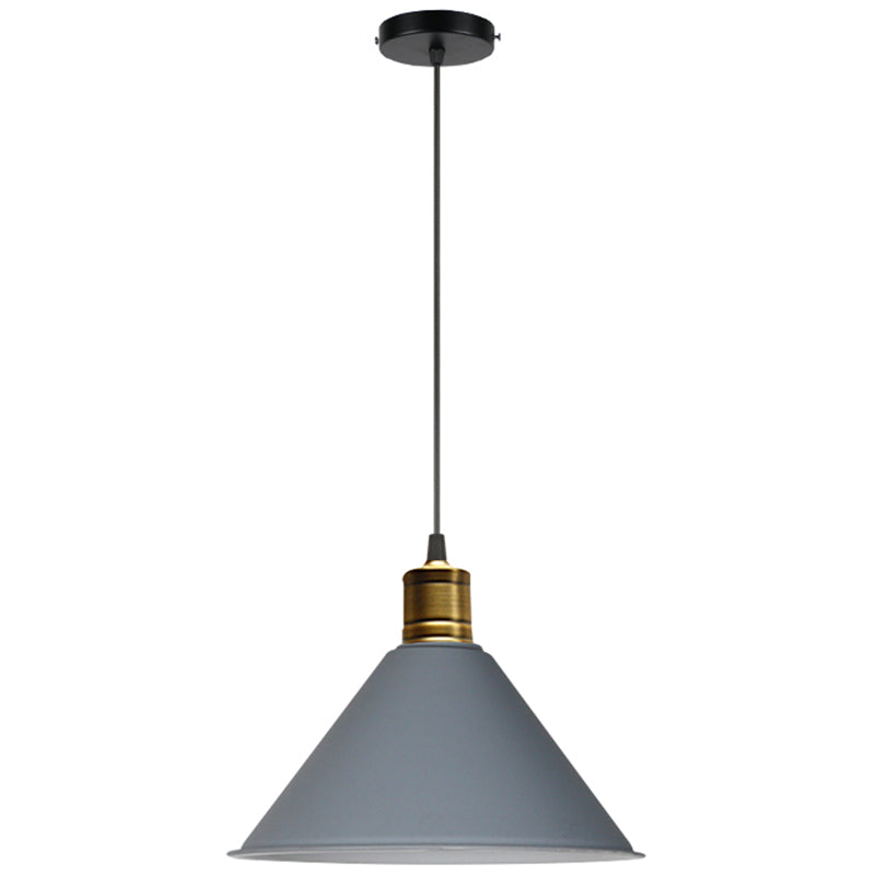 Metal Tapered Hanging Light Nordic Modern Style 1 Light Restaurant Ceiling Pendant Lamp