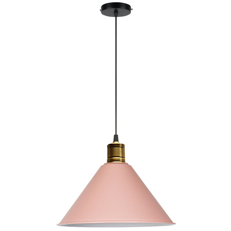 Metal Tapered Hanging Light Nordic Modern Style 1 Light Restaurant Ceiling Pendant Lamp