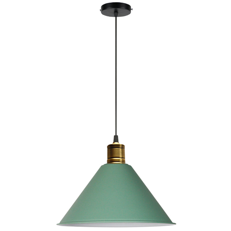 Metal Tapered Hanging Light Nordic Modern Style 1 Light Restaurant Ceiling Pendant Lamp