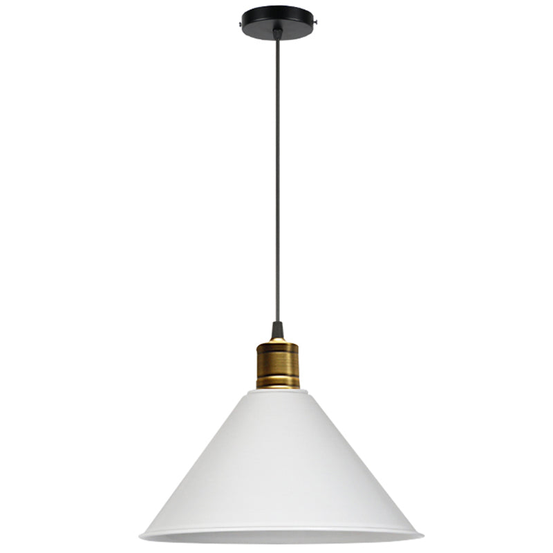 Metal Tapered Hanging Light Nordic Modern Style 1 Light Restaurant Ceiling Pendant Lamp