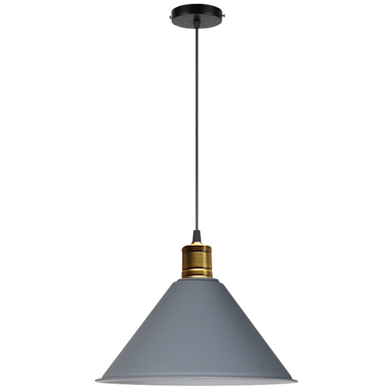 Metal Tapered Hanging Light Nordic Modern Style 1 Light Restaurant Ceiling Pendant Lamp