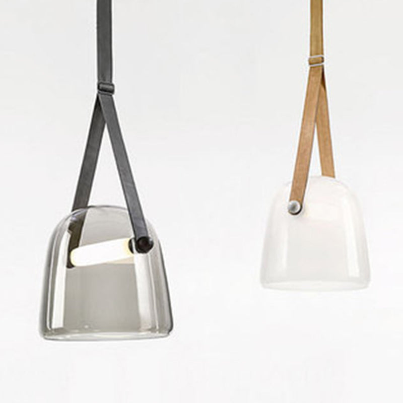 Noordse moderne 1 lichte hangende lamp bell glazen hangluchting voor woonkamer