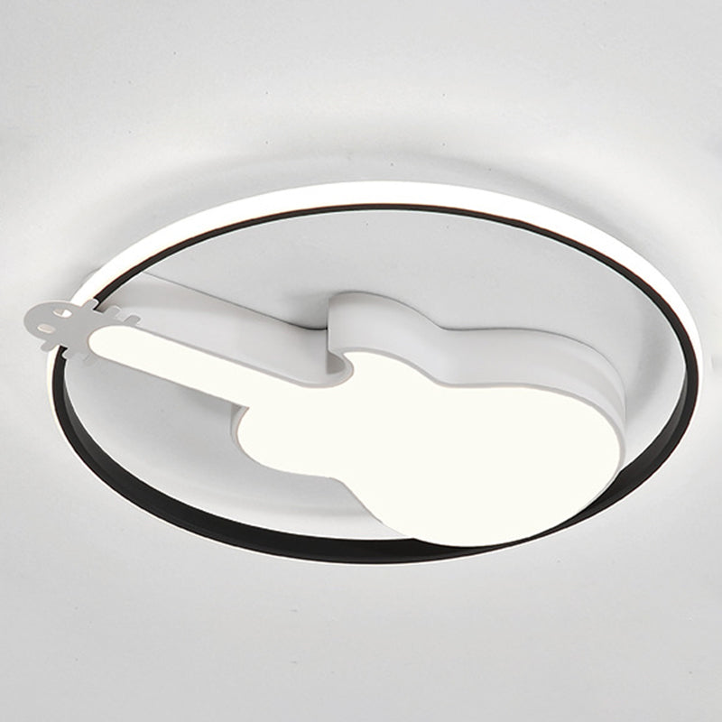 Guitar Flush Mount Ceiling Light 1 Light Metal Creative Flush Mount Ceiling Light for Bedroom