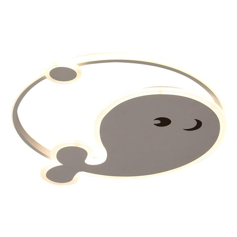 Baleine encastré plafonnier Cartoon acrylique plafonnier chambre à coucher