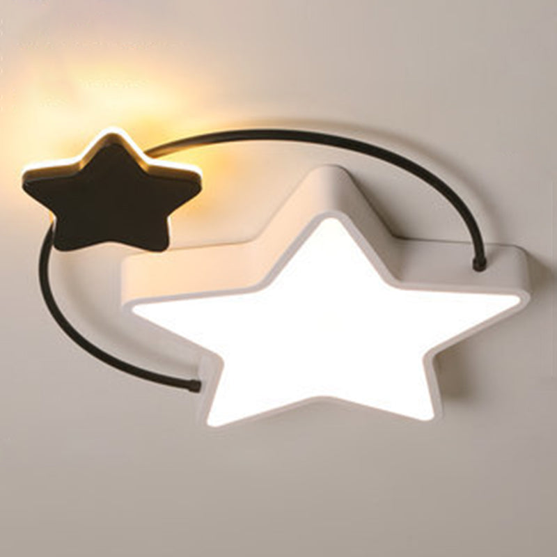 Plafonnier encastré Pentagram Plafonnier moderniste en acrylique pour chambre à coucher