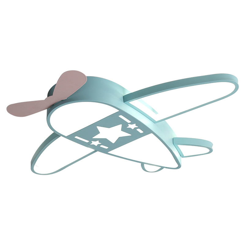 Aircraft Flushmount Lights Cartoon Acrylic Ceiling Mounted Fixture for Bedroom