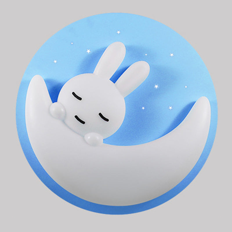 Plafonnier encastré à 1 lumière, luminaire de plafond en plastique de dessin animé