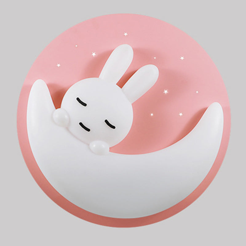 Plafonnier encastré à 1 lumière, luminaire de plafond en plastique de dessin animé