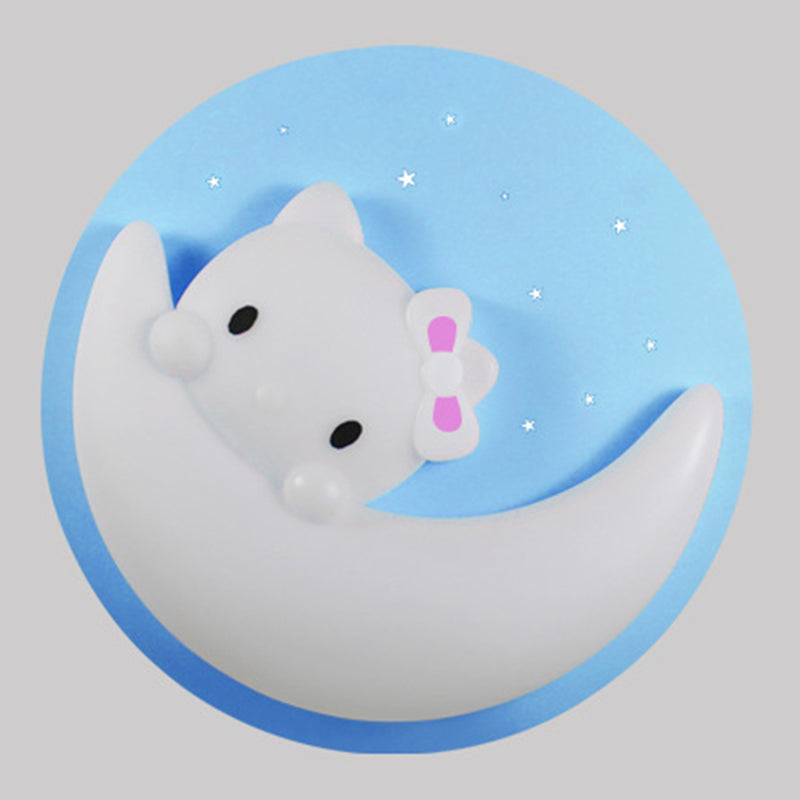 Plafonnier encastré à 1 lumière, luminaire de plafond en plastique de dessin animé