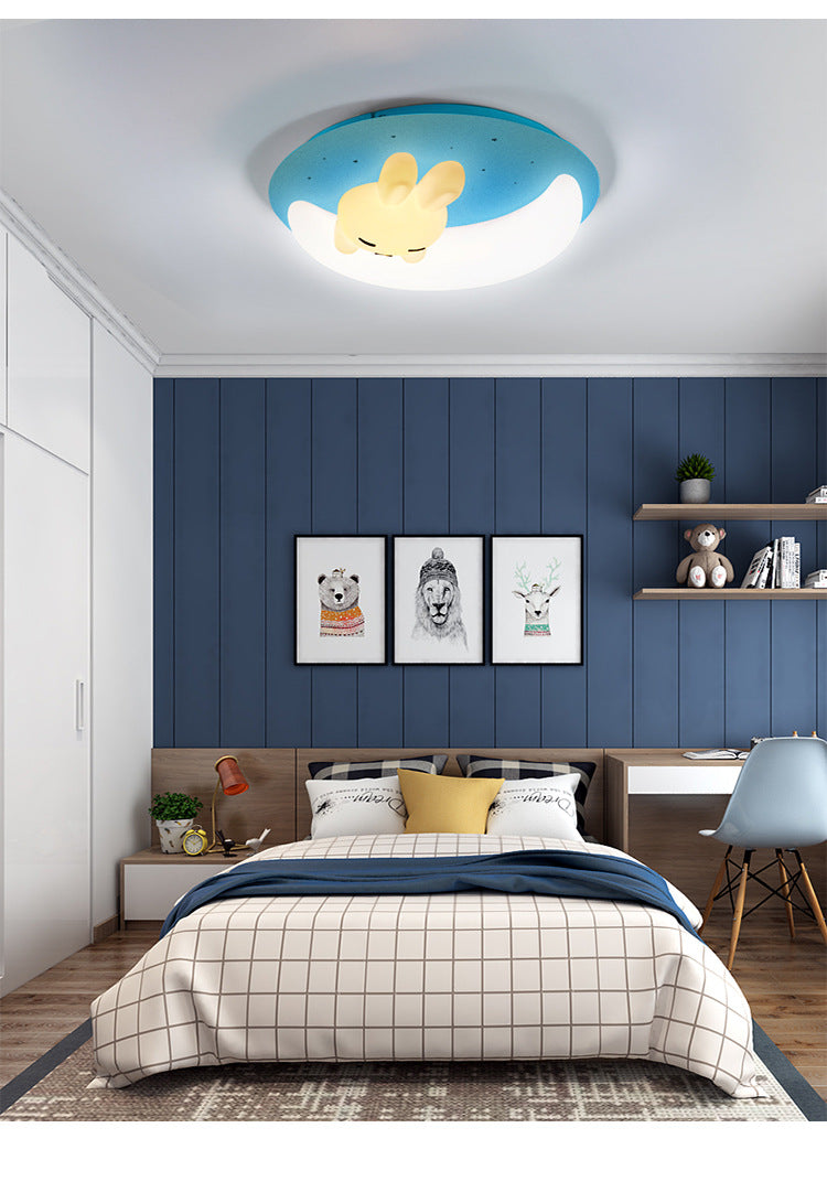 Plafonnier encastré à 1 lumière, luminaire de plafond en plastique de dessin animé