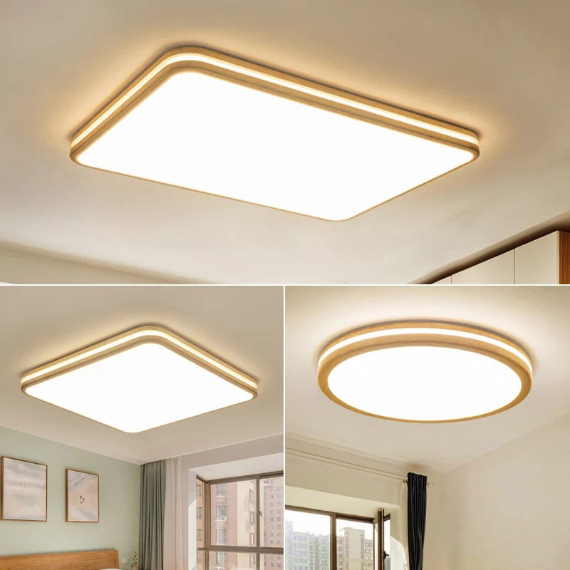 Geïntegreerde LED semi-inbouwverlichtingsarmaturen Ultra-moderne acryl plafondgemonteerde kroonluchter voor slaapkamer