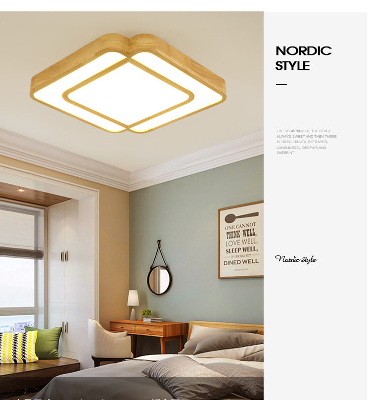 Square Semi Flush Chandelier Contemporary Acrylic Ceiling Mounted Fixture for Living Room