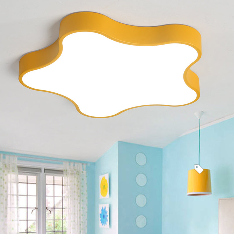 Star Flush Mount Light Fixtures 1 Light Metal Contemporary Ceiling Lights Flush Mount