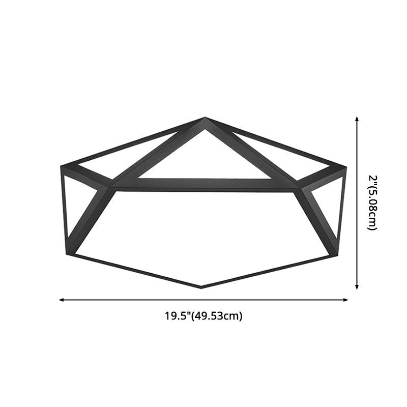 Diamond Flush Mount Ceiling Light Modernist Acrylic Ceiling Flush Mount for Living Room