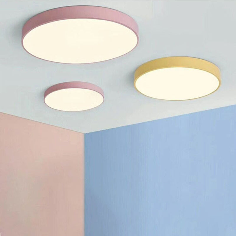 Integrated LED Flush Mount Ceiling Light Fixtures Minimalist Acrylic Ceiling Mount Chandelier for Bedroom