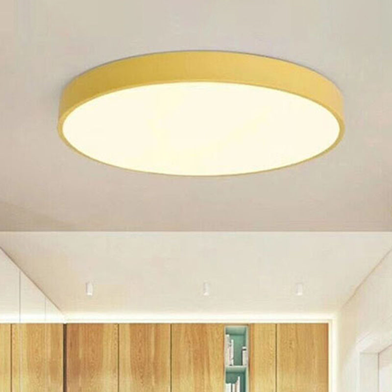 Integrated LED Flush Mount Ceiling Light Fixtures Minimalist Acrylic Ceiling Mount Chandelier for Bedroom