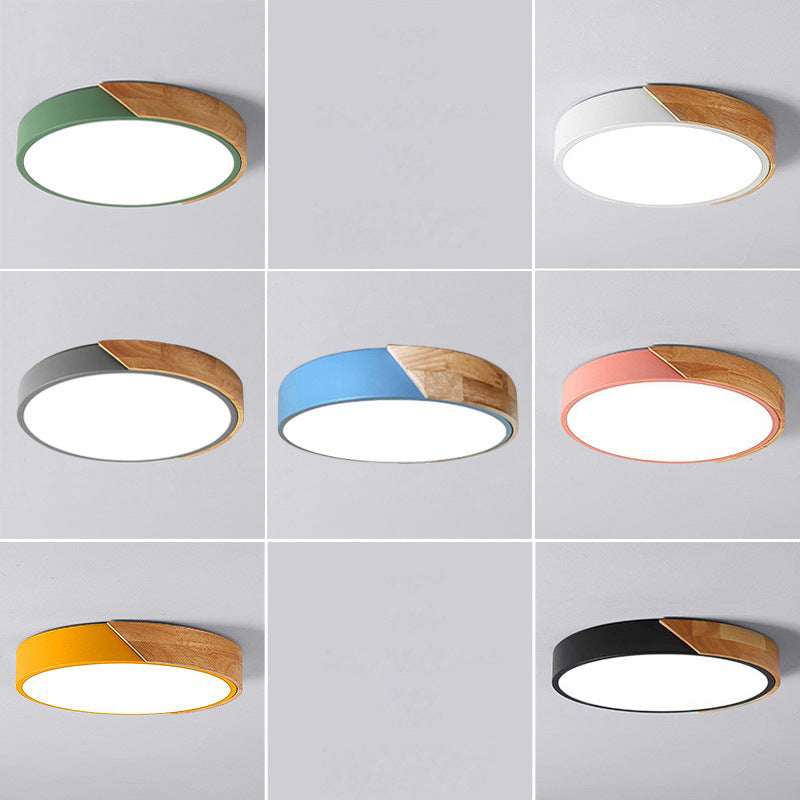 Round Flush Mount Light Fixtures Contemporary Acrylic Ceiling Light Fixtures for Bedroom