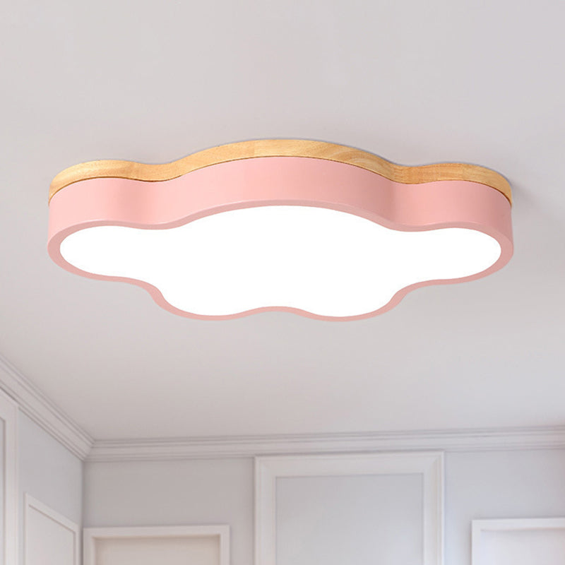 Cloud Flush Mount Lights Modernist Acrylic Ceiling Mount Light Fixture for Bedroom
