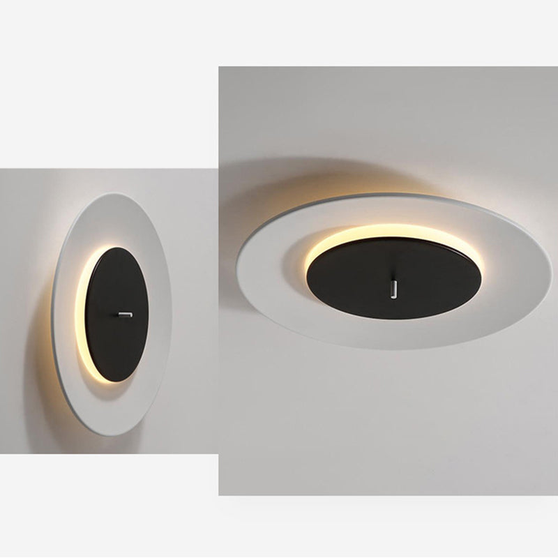 Circle Flush Light Fixtures Nordic Acrylic Ceiling Light Fixture for Bedroom