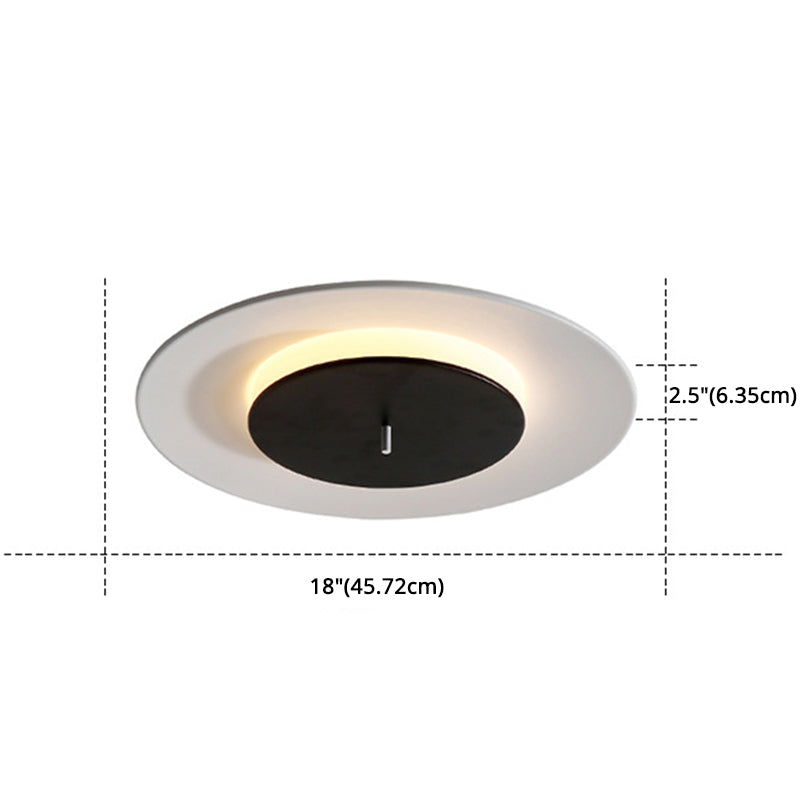Circle Flush Light Fixtures Nordic Acrylic Ceiling Light Fixture for Bedroom