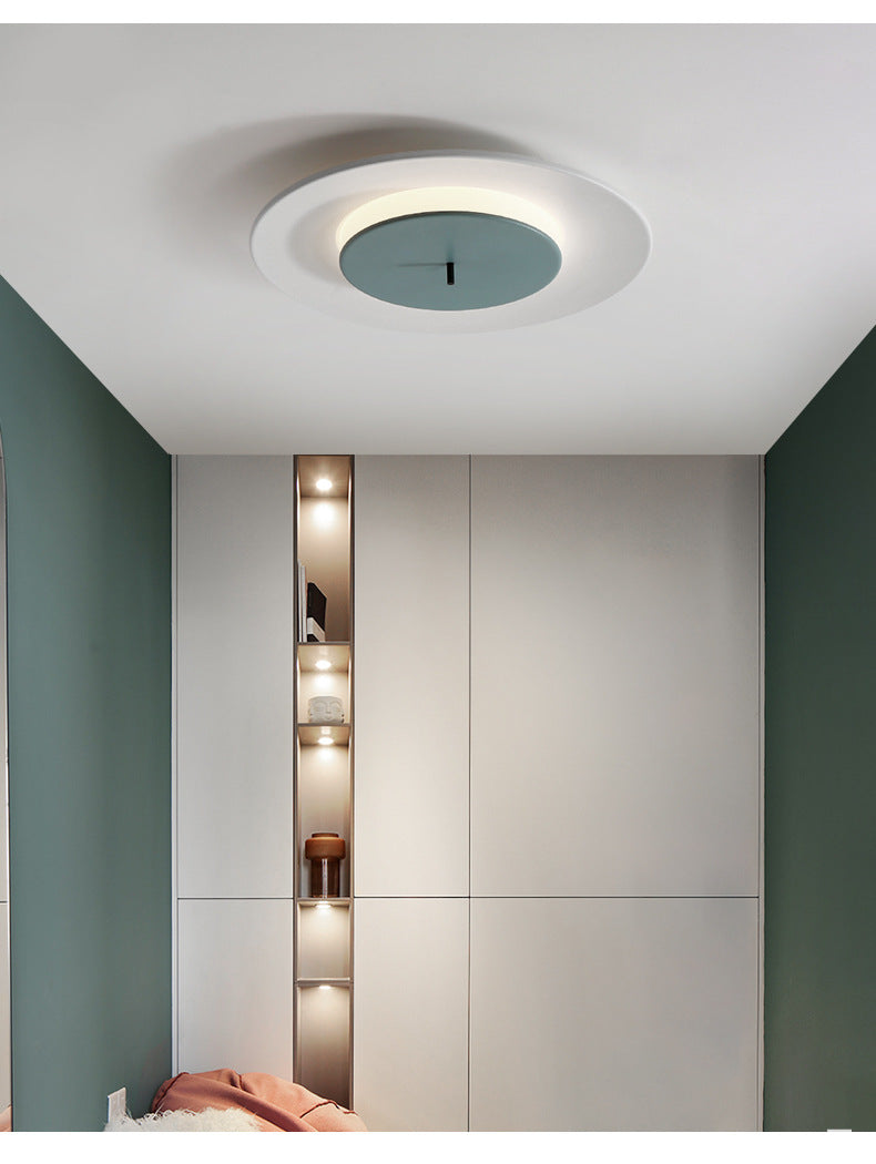 Circle Flush Light Fixtures Nordic Acrylic Ceiling Light Fixture for Bedroom
