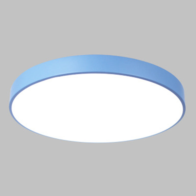 Round Flushmount Lights Macaron Acrylic Ceiling Mounted Fixture for Living Room