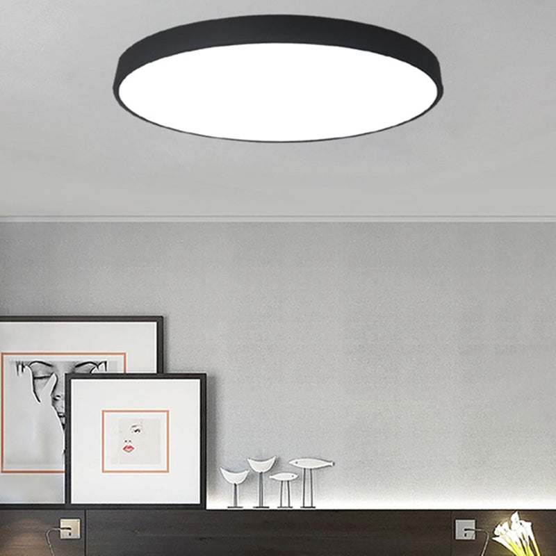 Round Flushmount Lights Macaron Acrylic Ceiling Mounted Fixture for Living Room