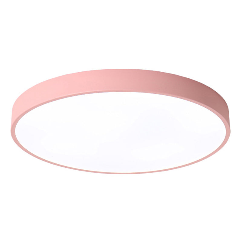 Round Flushmount Lights Macaron Acrylic Ceiling Mounted Fixture for Living Room