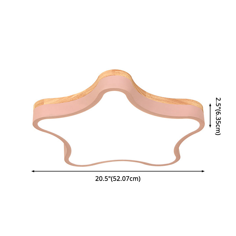 Star Shape SFlush Mount Ceiling Light Fixture Ultra-Contemporary Acrylic Ceiling Light Fixtures