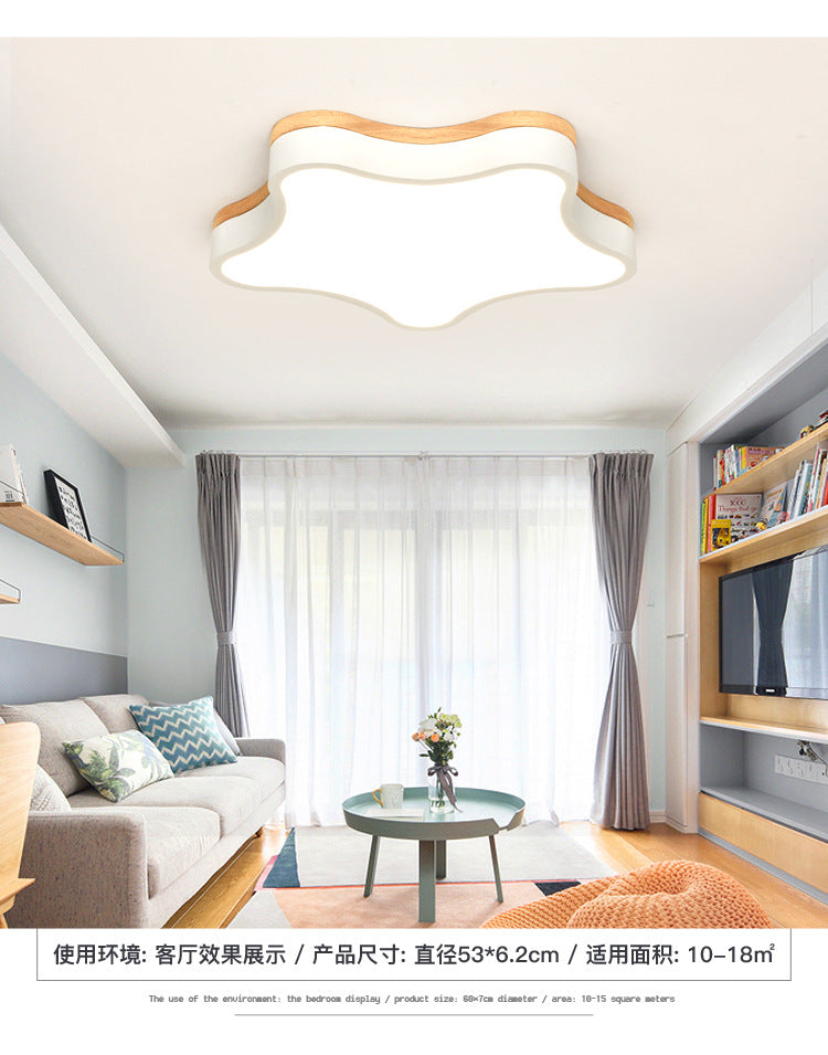 Star Shape SFlush Mount Ceiling Light Fixture Ultra-Contemporary Acrylic Ceiling Light Fixtures