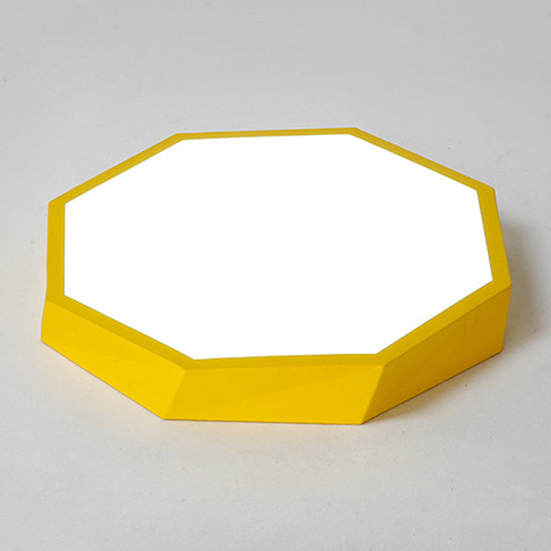 Faceted Flush Mount Ceiling Light Contemporary Acrylic Ceiling Mount Chandelier for Bedroom