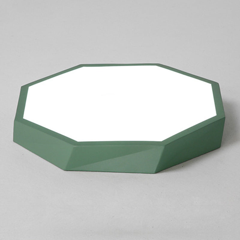 Faceted Flush Mount Ceiling Light Contemporary Acrylic Ceiling Mount Chandelier for Bedroom