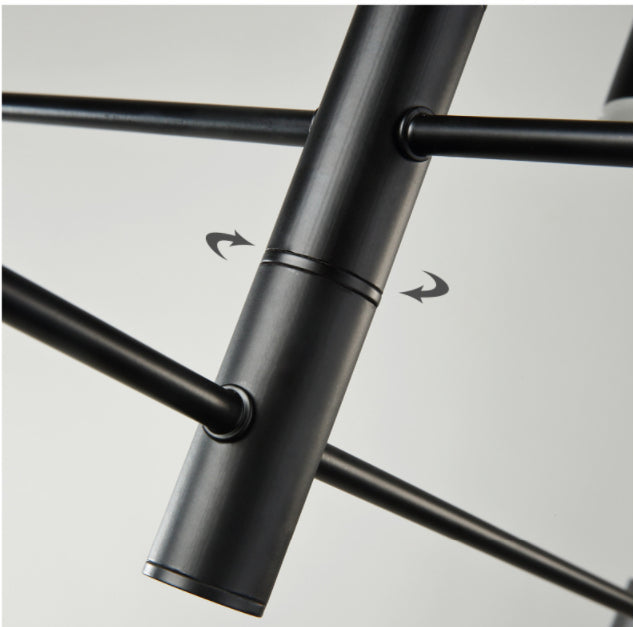 Lampadario a soffitto a soffitto starburst lampada a soffitto sospeso in metallo per soggiorno