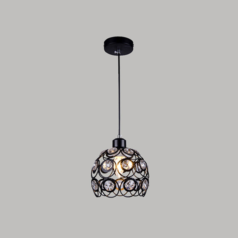Lampada a sospensione cavati in cristallo Minimalista Modern Modern Hanging Freeture a forma di cupola