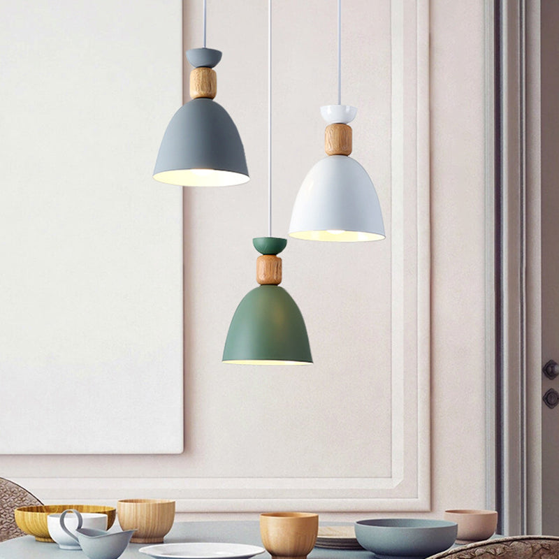 Decke im Nordischen Deckenanhänger Goblet -geformte hängende Leuchte mit Metallschatten für Esszimmer