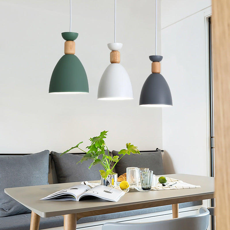 Decke im Nordischen Deckenanhänger Goblet -geformte hängende Leuchte mit Metallschatten für Esszimmer