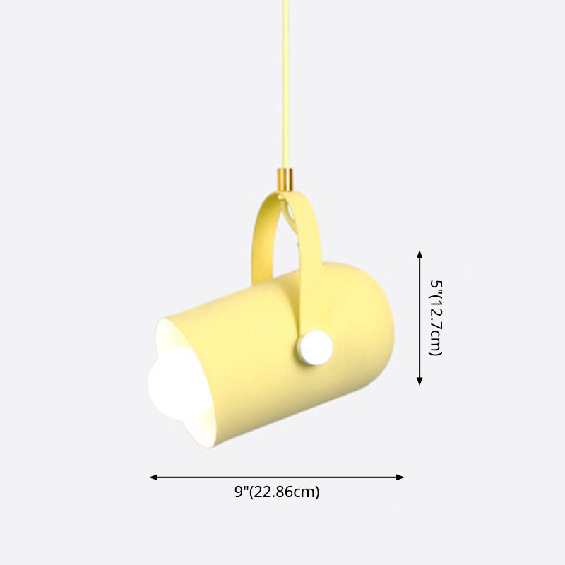 Spotlight cilindrico in metallo Macaron 1 Servizio Commercial Testa Accensione con maniglia regolabile