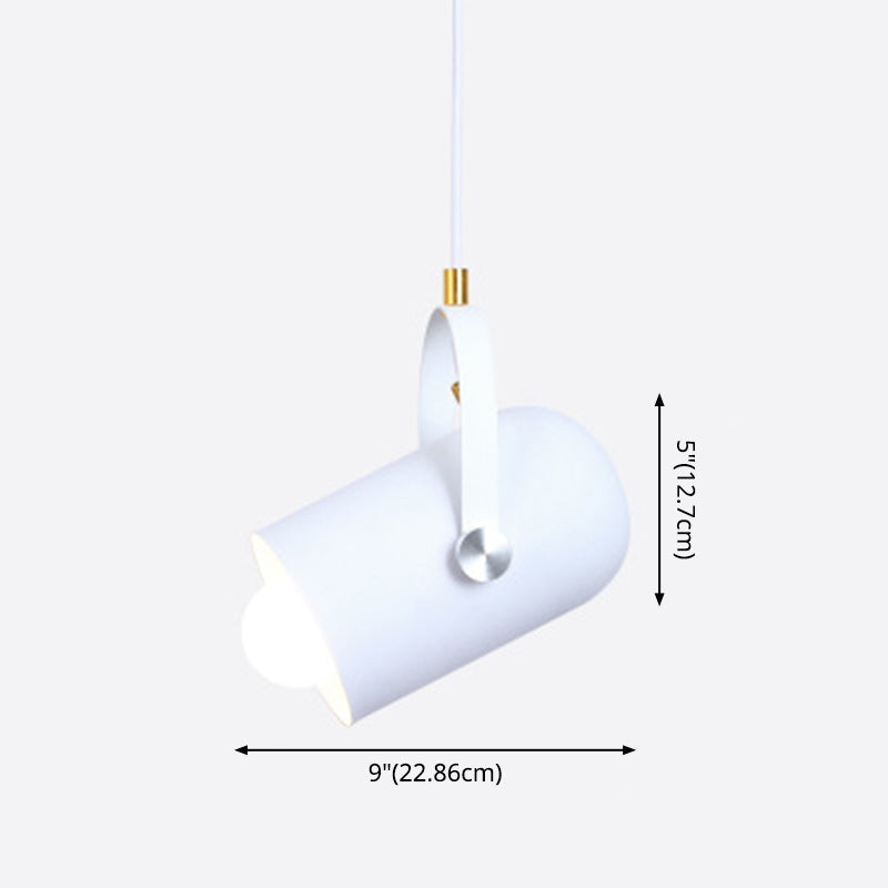 Spotlight cilindrico in metallo Macaron 1 Servizio Commercial Testa Accensione con maniglia regolabile