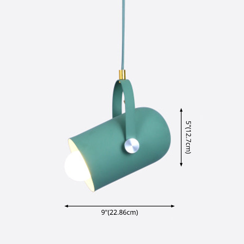 Spotlight cilindrico in metallo Macaron 1 Servizio Commercial Testa Accensione con maniglia regolabile