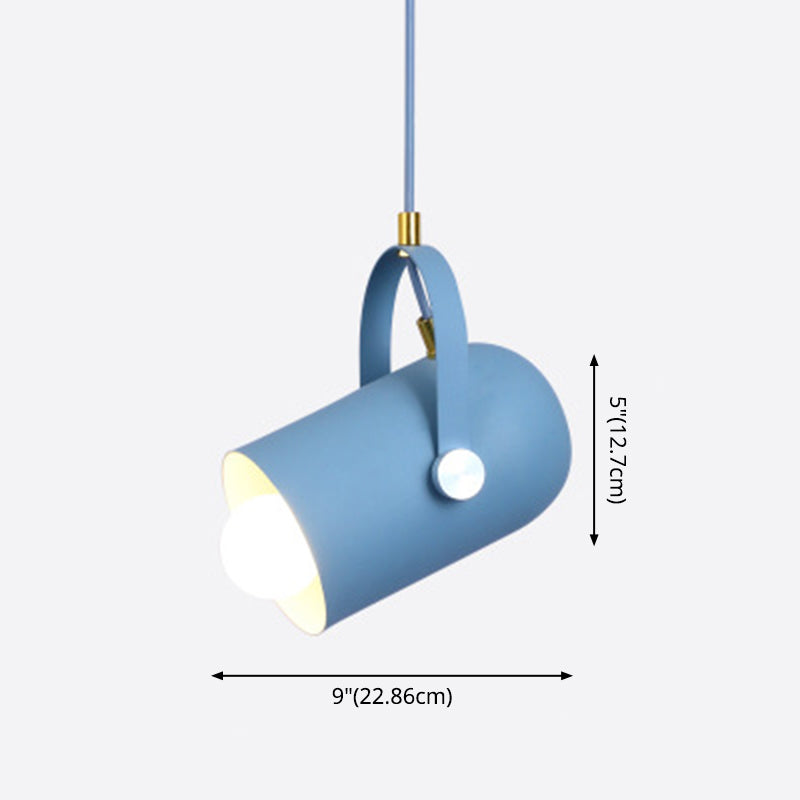 Spotlight cilindrico in metallo Macaron 1 Servizio Commercial Testa Accensione con maniglia regolabile