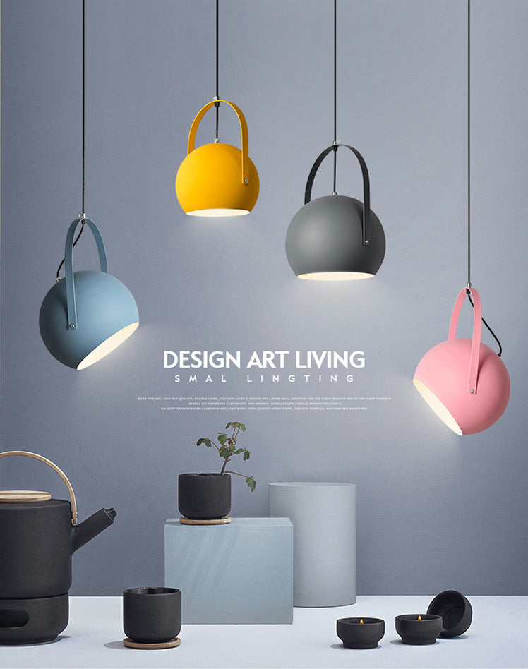 Macaron Dome Spotlight Spotlight Metal 1 Head Restaugaletta sospesa con manico ad arco