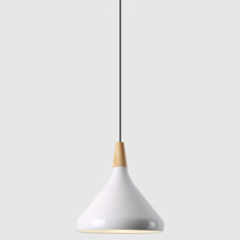 Multi Color Optional Simplicity Pendant Light Nordic Macaroon Aluminum Lampshade 1-Light Hanging Light for Kitchen