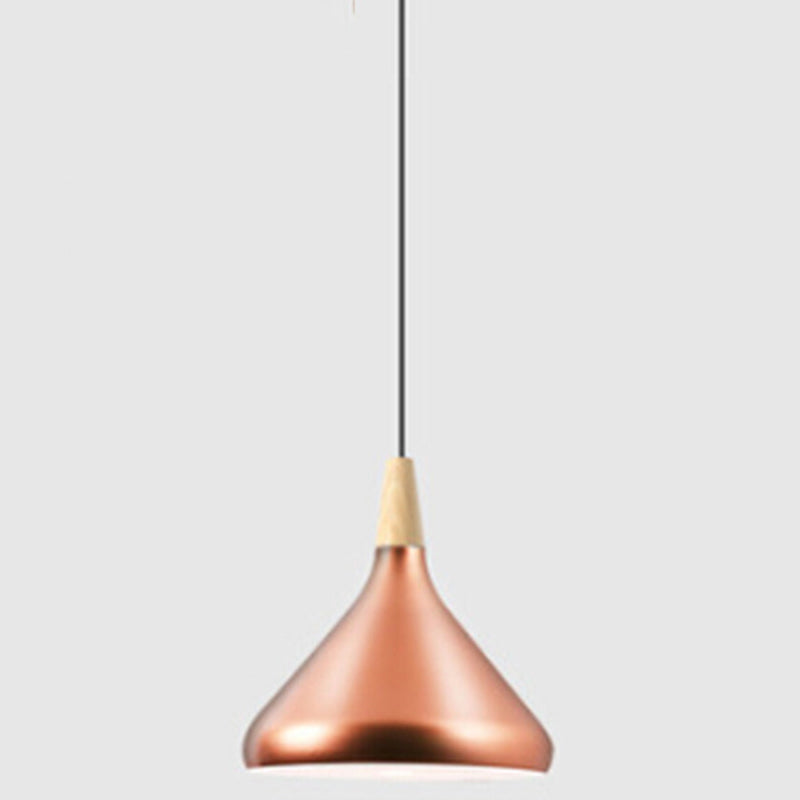 Multi Color Optional Simplicity Pendant Light Nordic Macaroon Aluminum Lampshade 1-Light Hanging Light for Kitchen