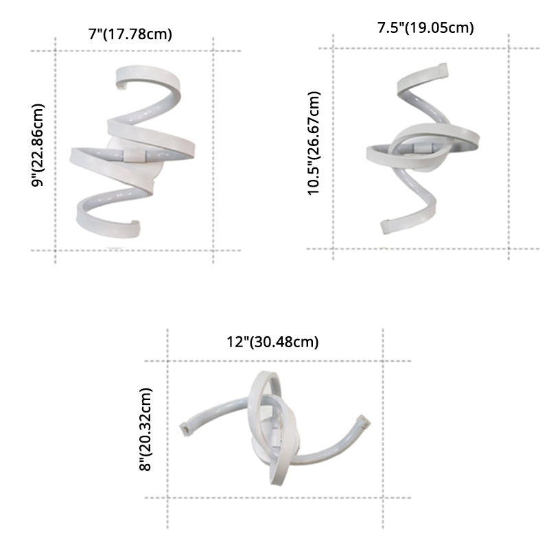 Acconciatura musicale a parete a led Forma di decorazione per la casa Illuminazione del monte a parete per soggiorno camera da letto